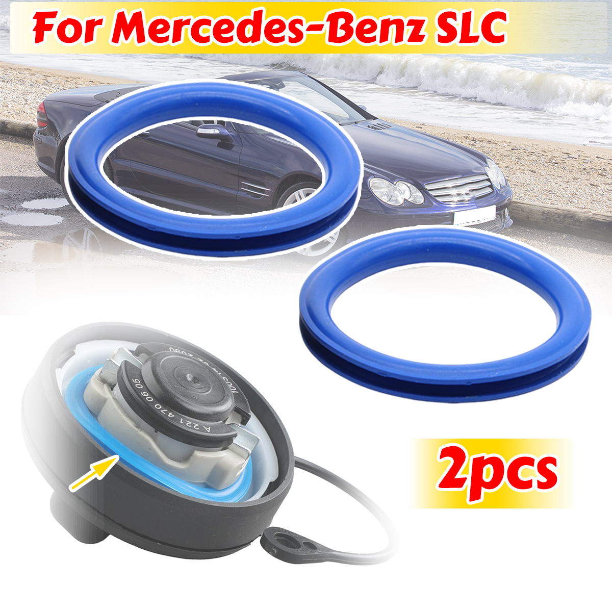 Tank O-Ring Seal - 2pc Gas Cap Fuel Seal Tank