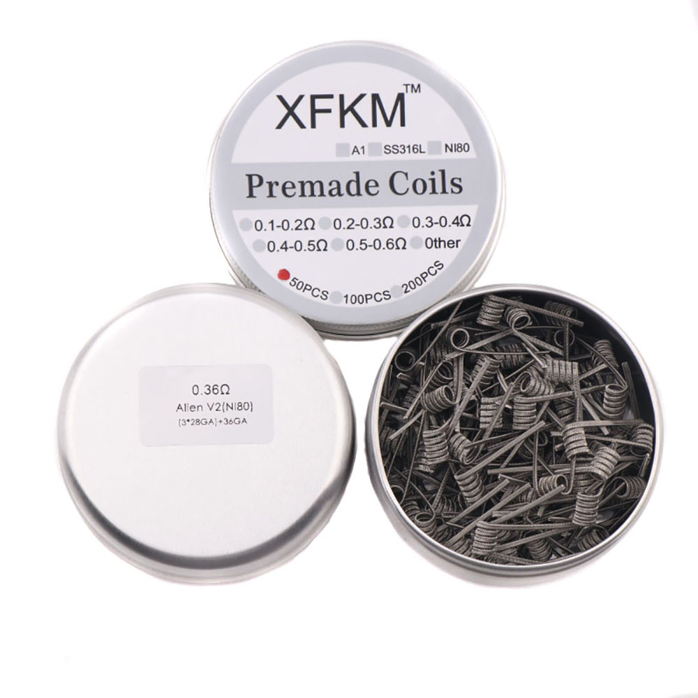 NEW XFKM 100PCS/box NI80/A1/SS - đánh giá và giá Clapton Wire Pre Built