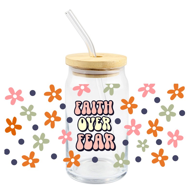 3D UV DTF Flowers Wraps Cup 16 - đánh giá và giá Rdta Tank Glass