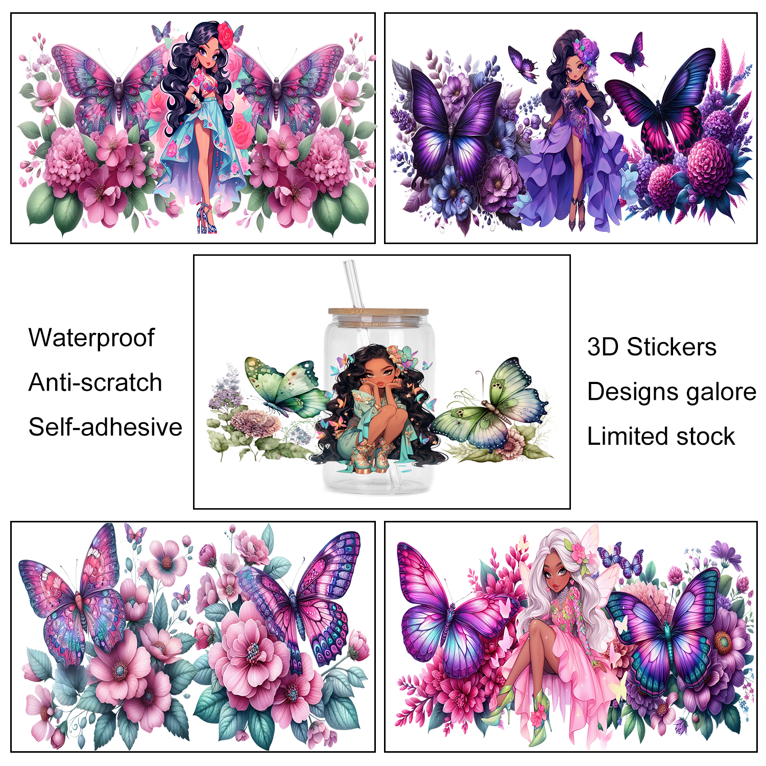 Cute Butterfly Girl Series Pat - đánh giá và giá Rdta Tank Glass