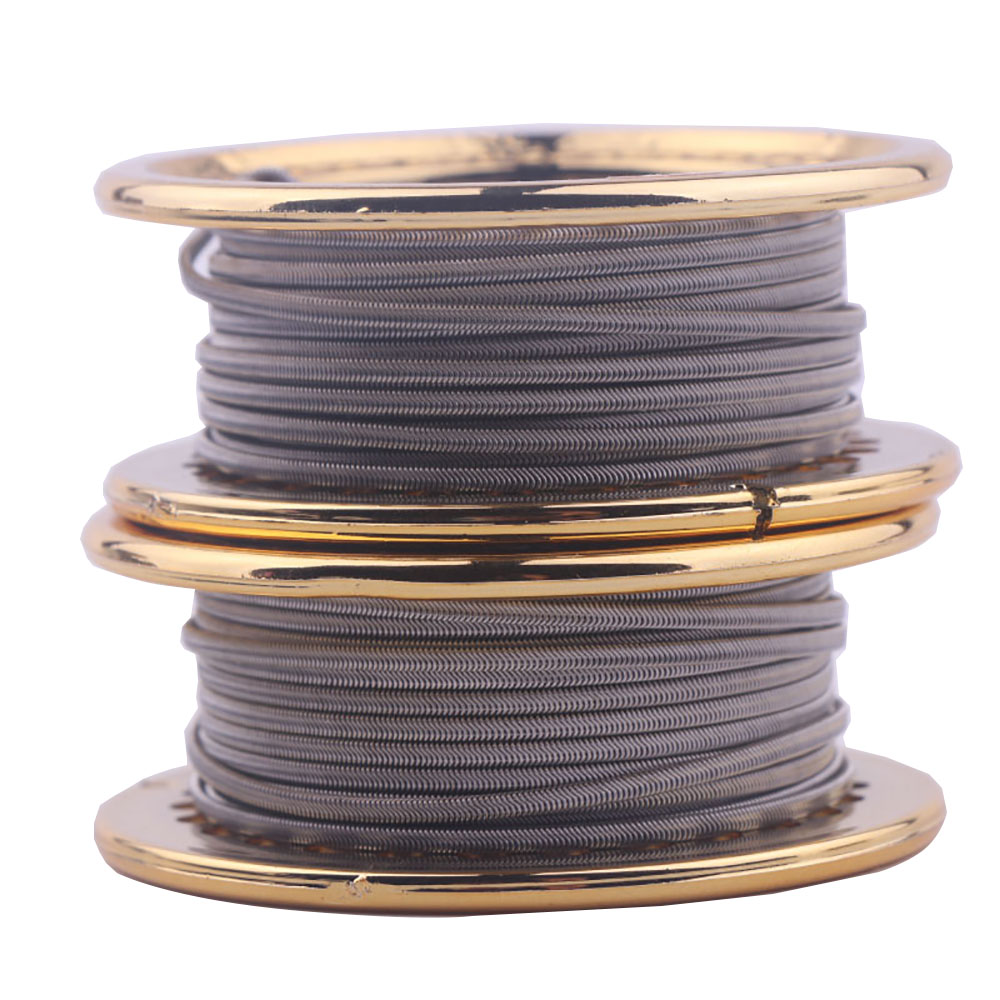 XFKM 5M/roll NI80/A1/SS316L Al - đánh giá và giá Clapton Wire Pre Built