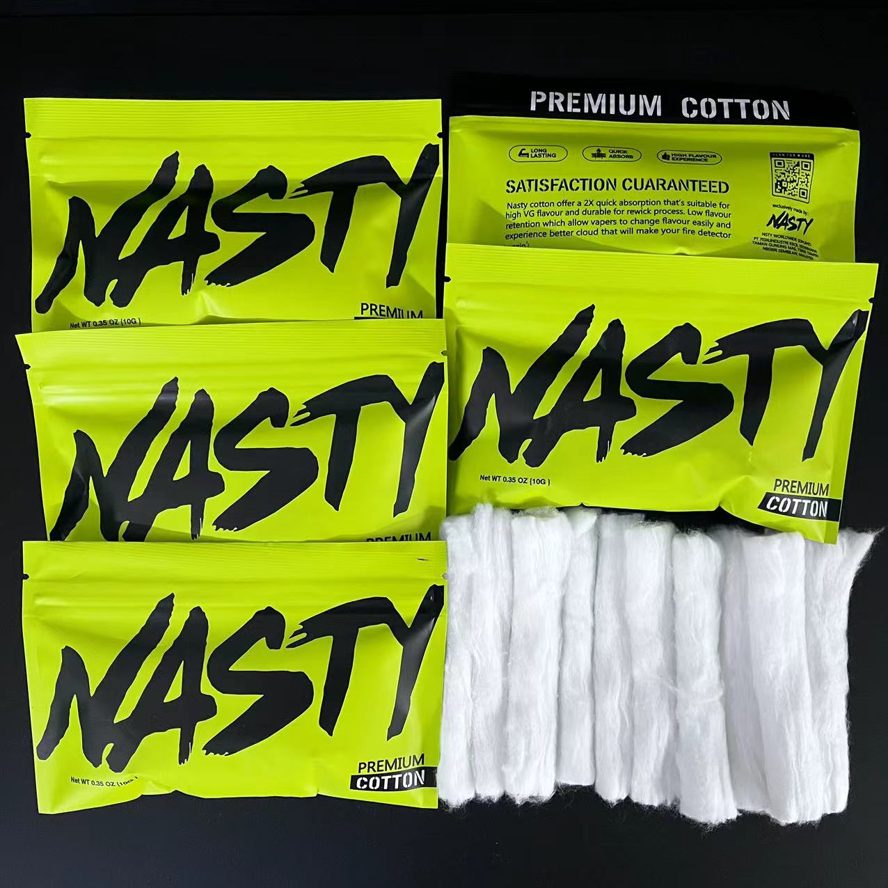 10/5 x Bag NASTY Cotton Long F - đánh giá và giá Cotton Wick Organic
