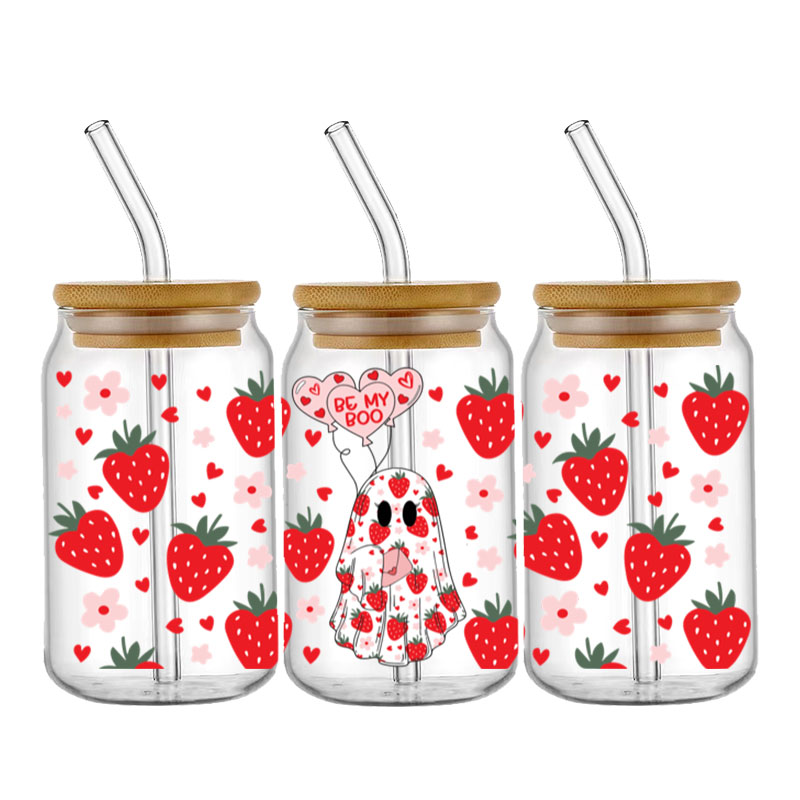 3D UV DTF Strawberry Christmas - đánh giá và giá Rdta Tank Glass
