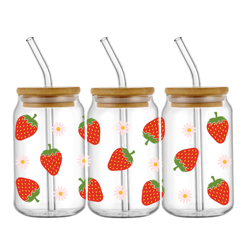 3D UV DTF Strawberry Christmas - đánh giá và giá Rdta Tank Glass