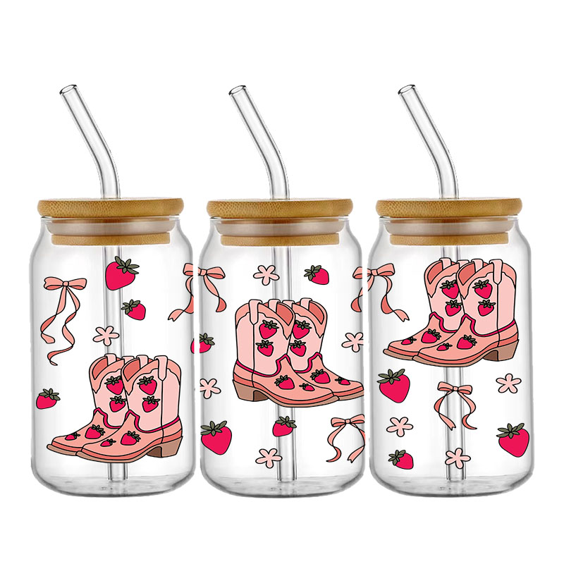 3D UV DTF Strawberry Christmas - đánh giá và giá Rdta Tank Glass