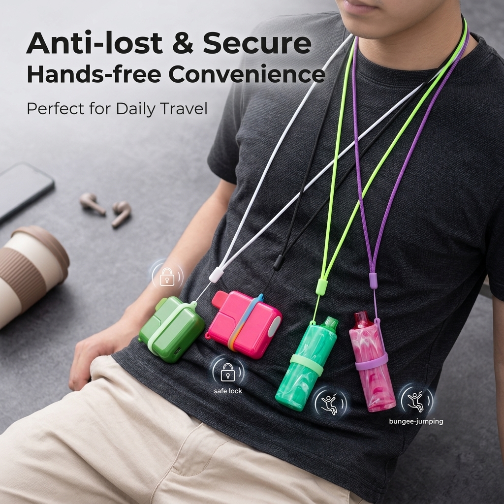 Multi-Color E-cigarette Lanyar - đánh giá và giá Vape Band Silicone