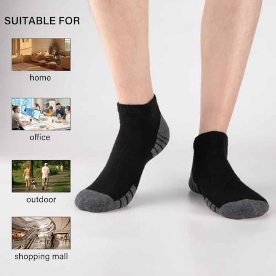 Heatuff Mens Cushioned Ankle S - đánh giá và giá Cotton Wick Organic