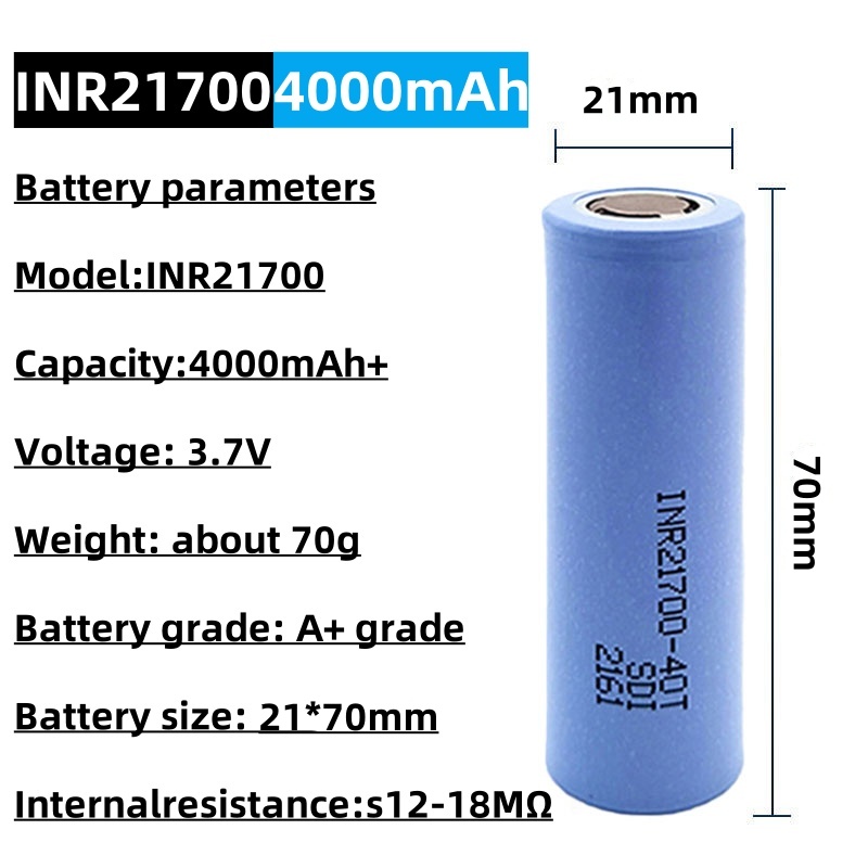 INR 21700-40T Rechargeable Li- - đánh giá và giá Vaping Goods