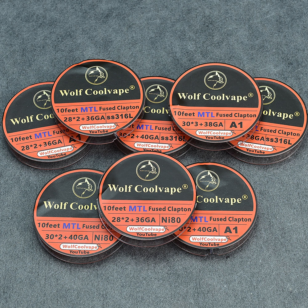10Feet NI80/A1/SS316L MTL Fuse - đánh giá và giá Clapton Wire Pre Built