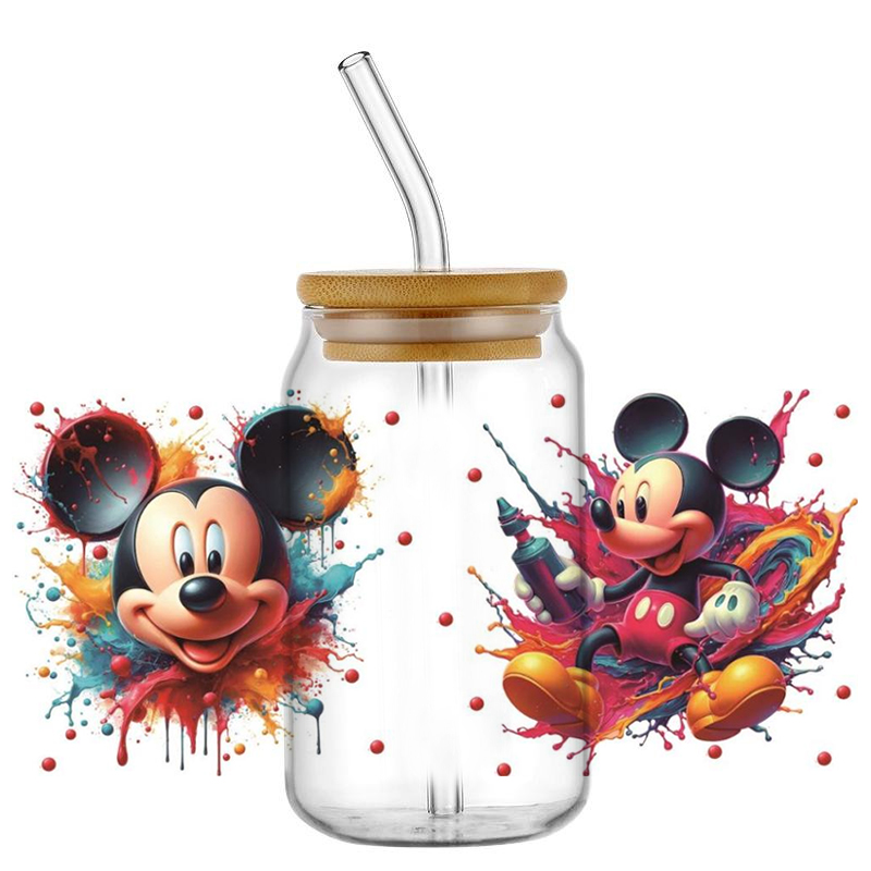Mickey and Minnie UV DTF Cup W - đánh giá và giá Rdta Tank Glass