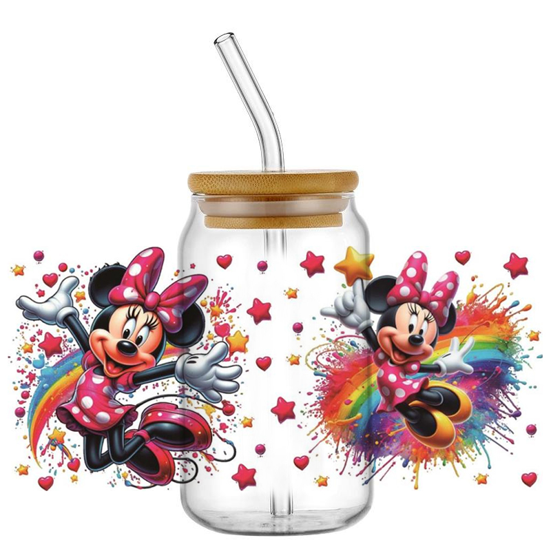 Mickey and Minnie UV DTF Cup W - đánh giá và giá Rdta Tank Glass