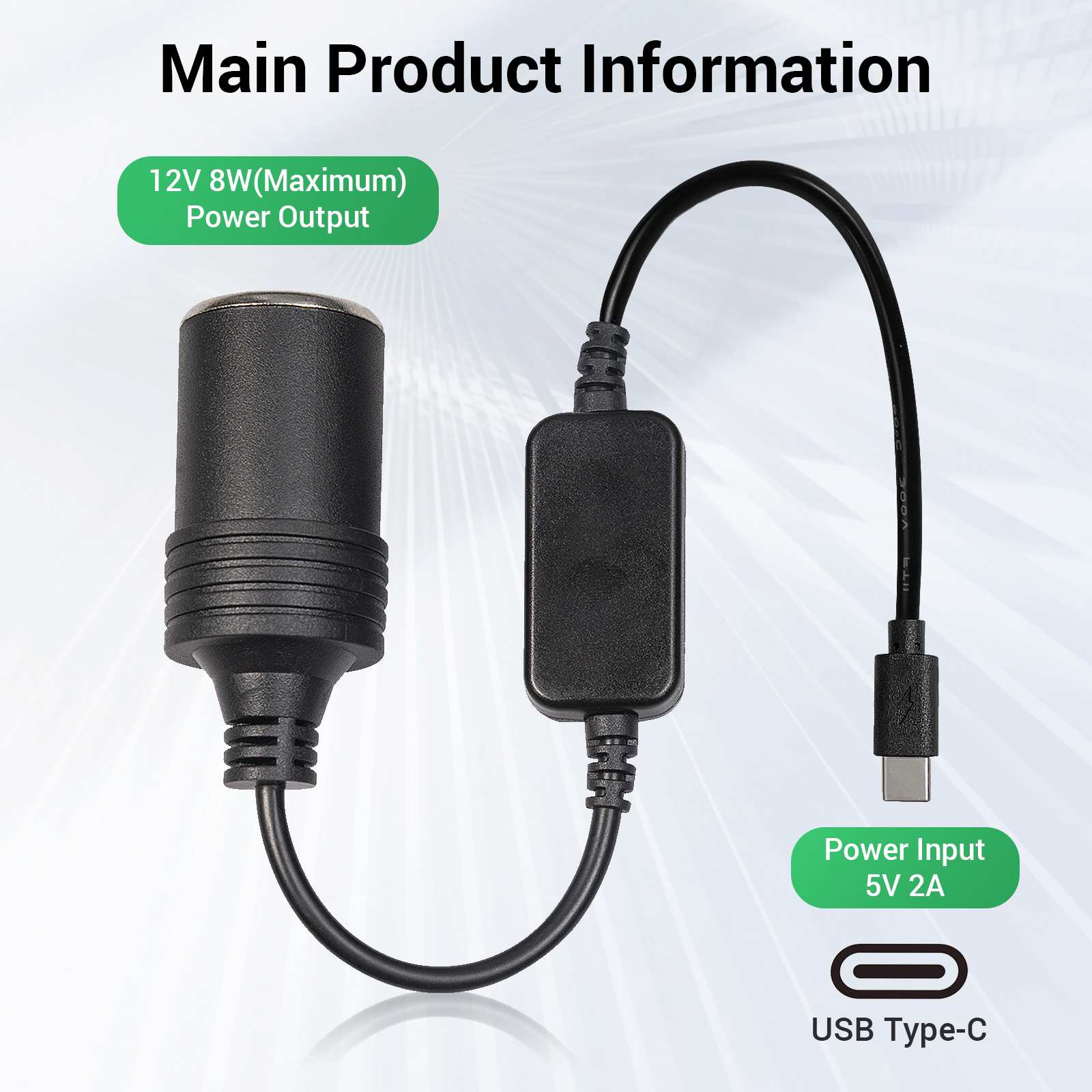1pc 5V 2A USB To 12V Cigarette - đánh giá và giá Accessories Experts Vape
