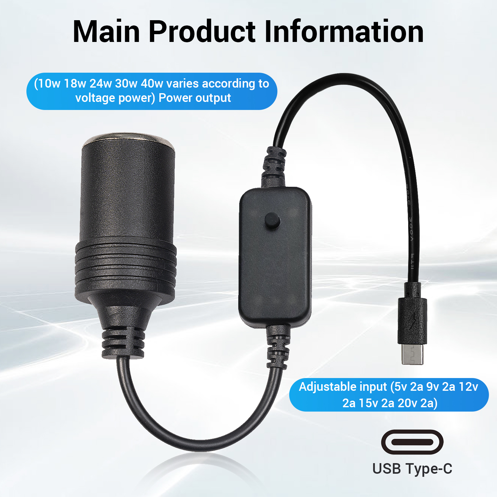 1pc 5V 2A USB To 12V Cigarette - đánh giá và giá Accessories Experts Vape
