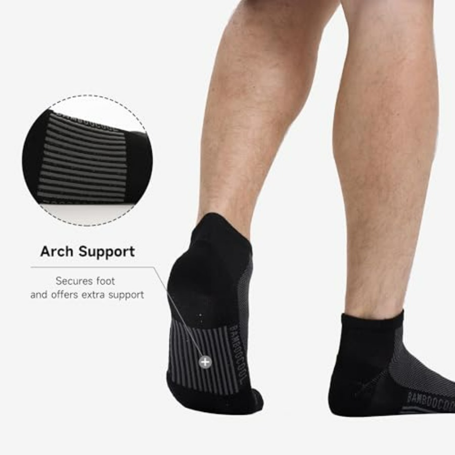 BAMBOO COOL Men's Athletic Ank - đánh giá và giá Cotton Wick Organic
