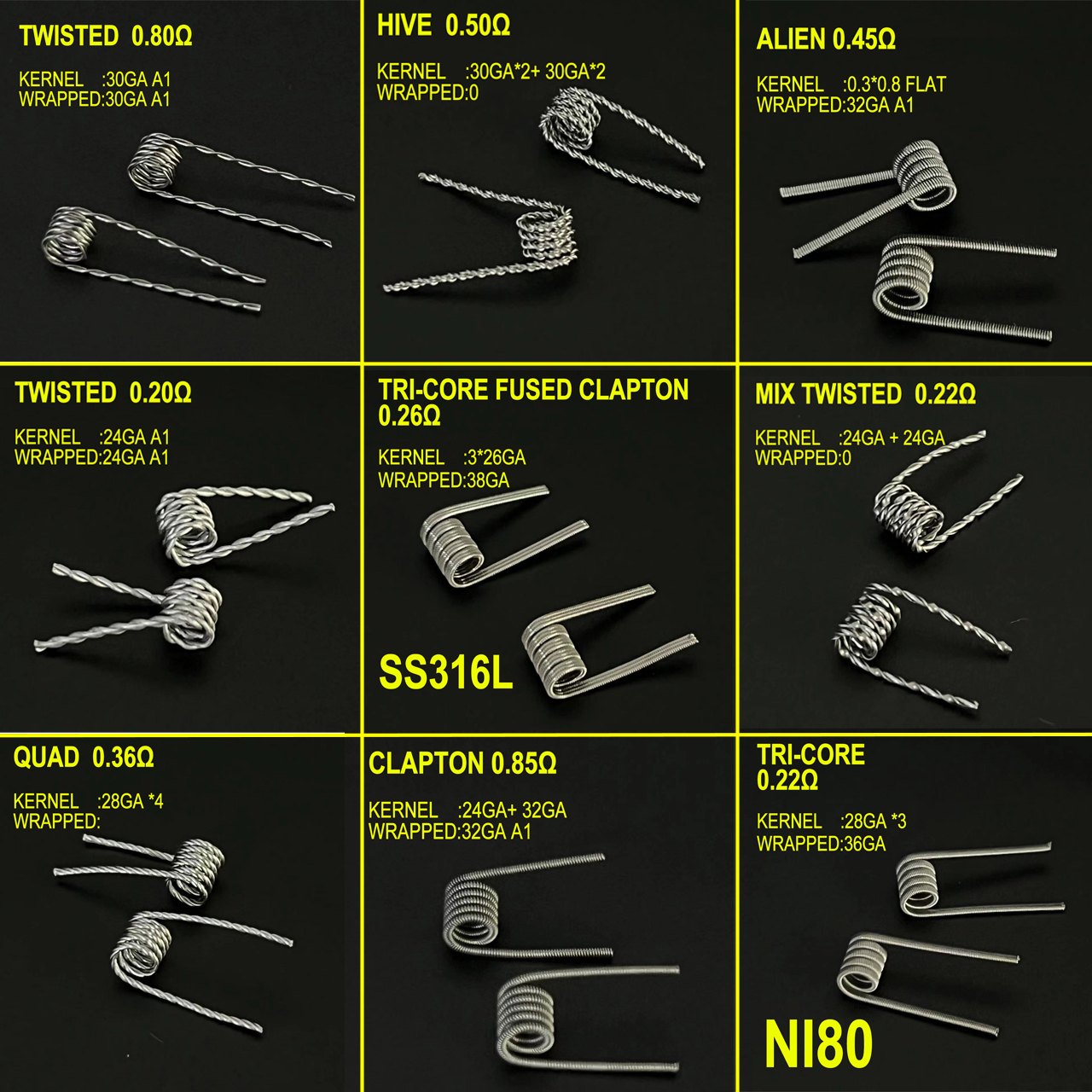 Spring Resistance ID 3.0mm 0.2 - đánh giá và giá Clapton Wire Pre Built