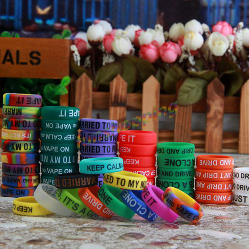 10 pcs / Lot Multi-color Anti- - đánh giá và giá Vape Band Silicone