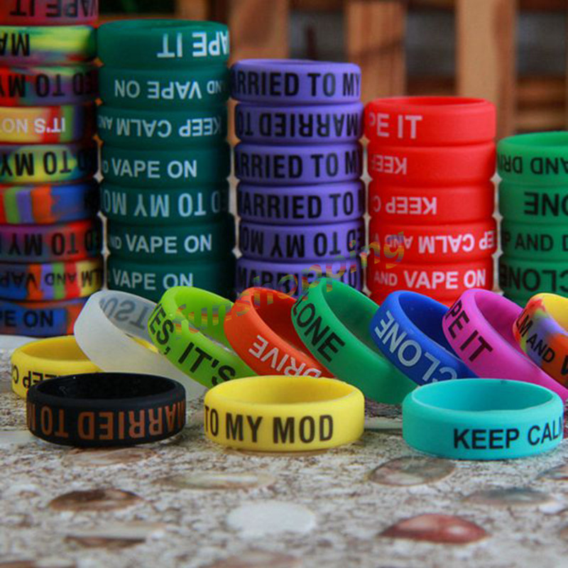 10 pcs / Lot Multi-color Anti- - đánh giá và giá Vape Band Silicone