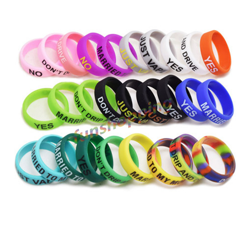 10 pcs / Lot Multi-color Anti- - đánh giá và giá Vape Band Silicone