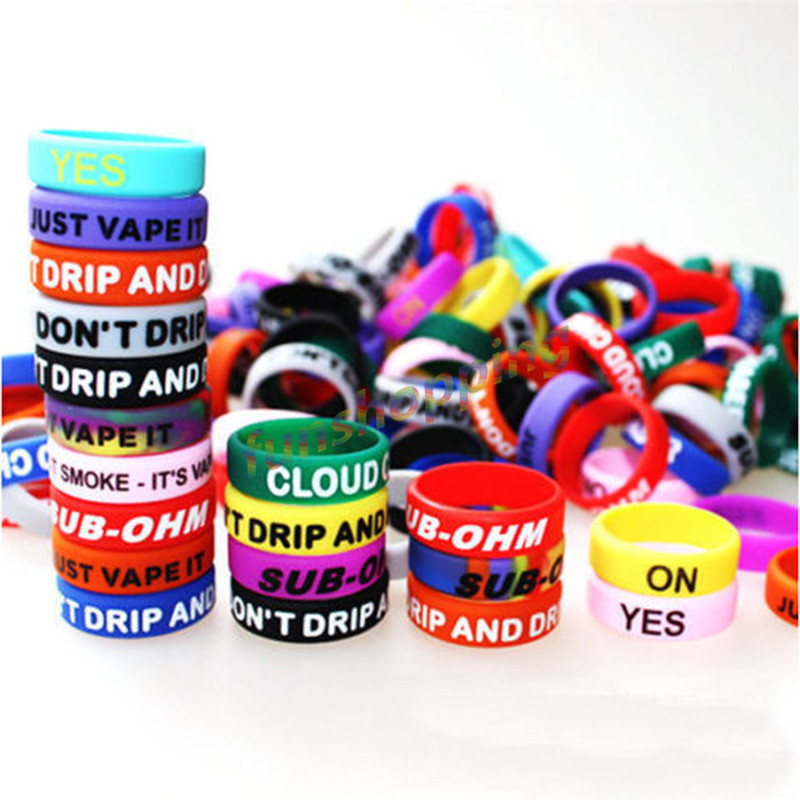10 pcs / Lot Multi-color Anti- - đánh giá và giá Vape Band Silicone