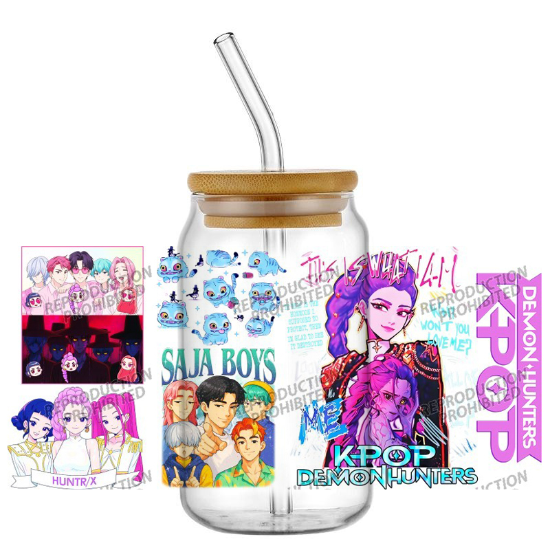 Saja Boys K-POP Team UV DTF Cu - đánh giá và giá Rdta Tank Glass