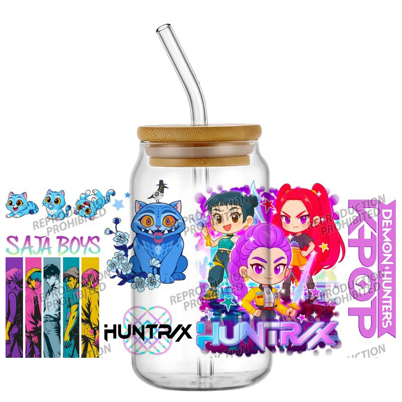 Saja Boys K-POP Team UV DTF Cu - đánh giá và giá Rdta Tank Glass