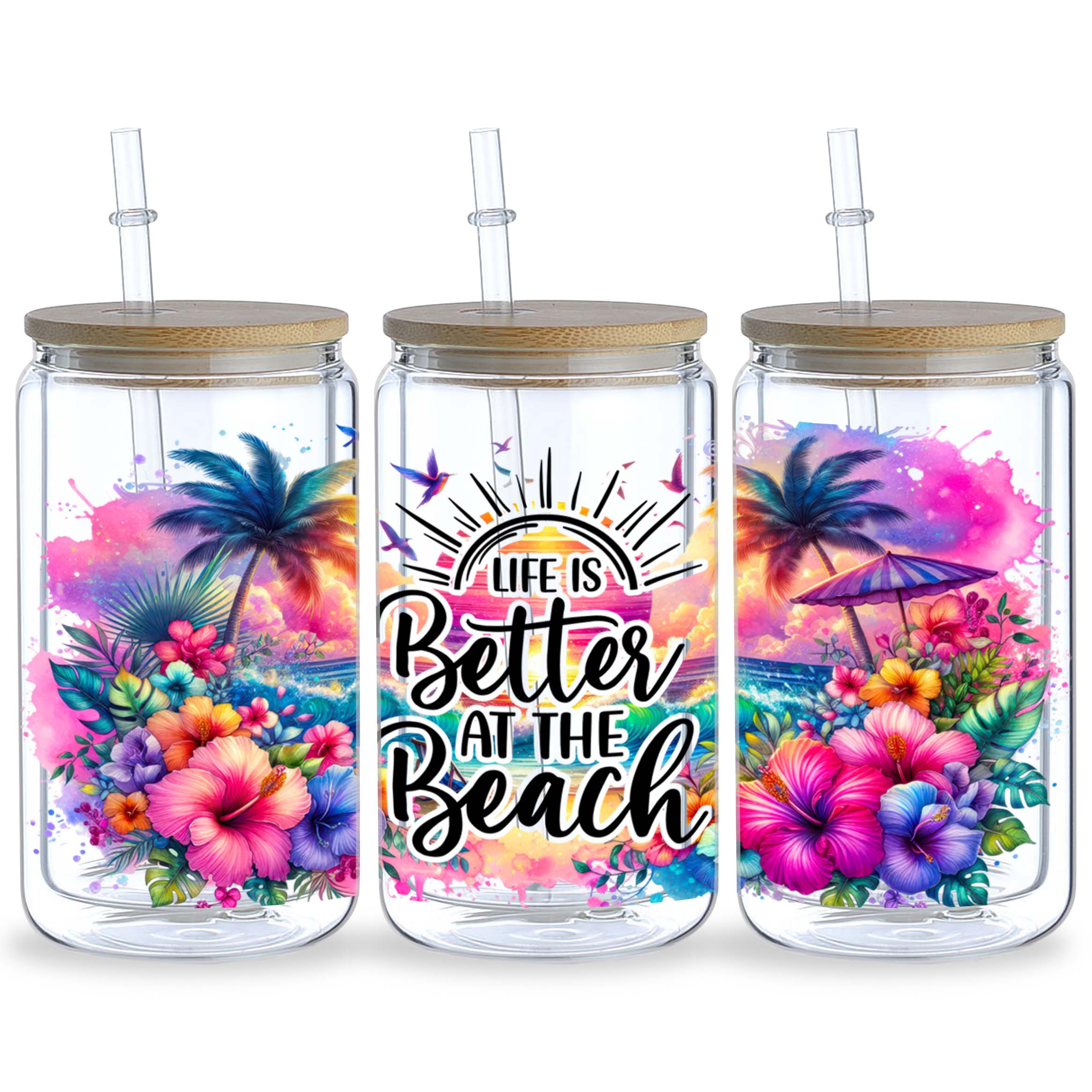 5 Sheets Seaside Beach for 16o - đánh giá và giá Rdta Tank Glass