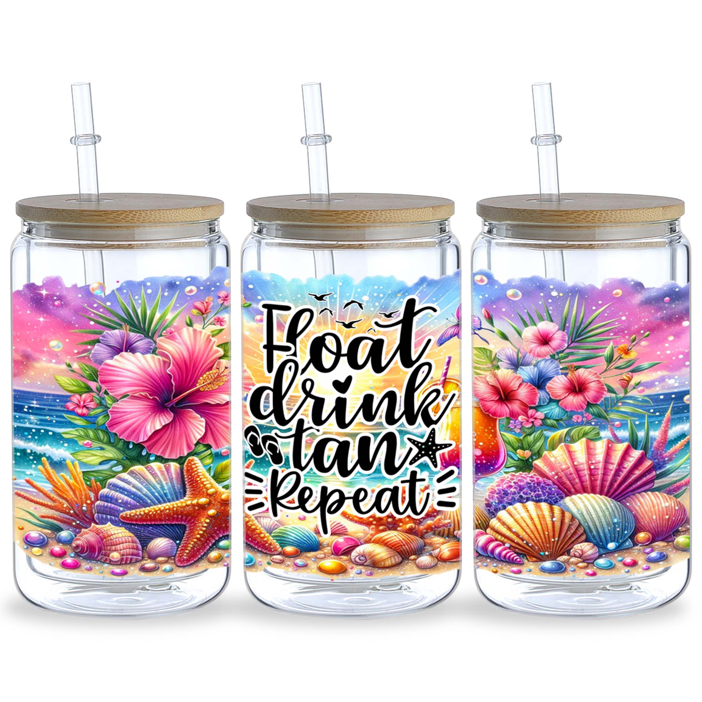 5 Sheets Seaside Beach for 16o - đánh giá và giá Rdta Tank Glass