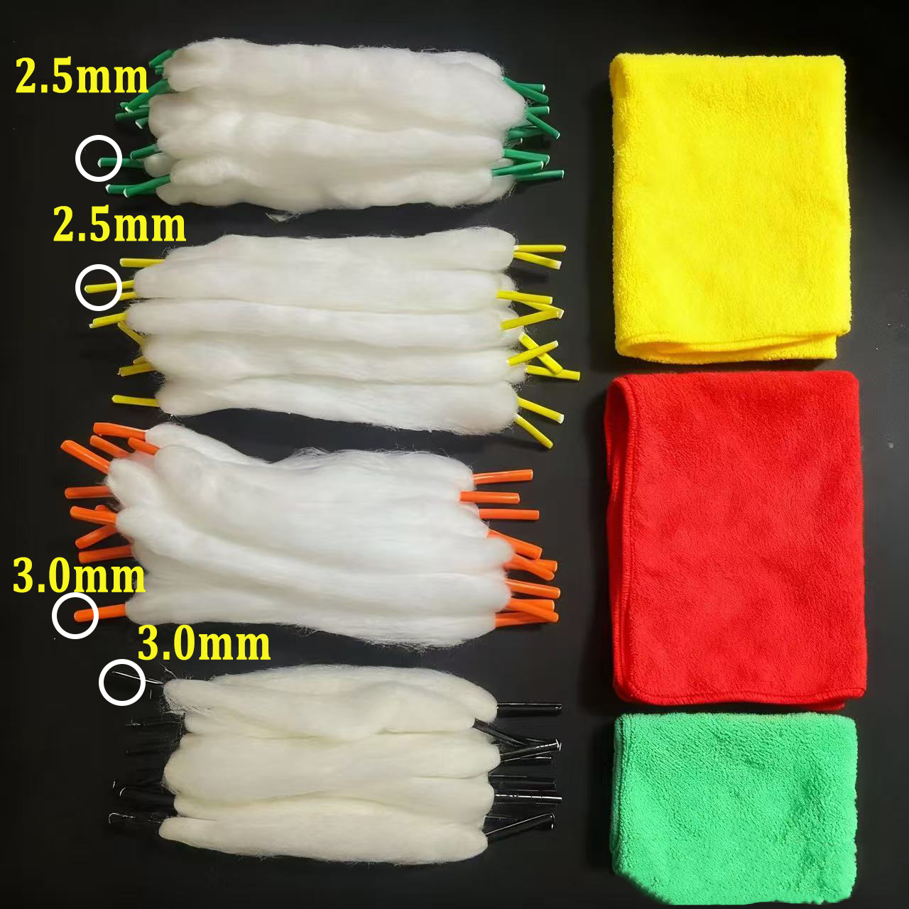 100-10pcs 3.0/2.5mm Colorful P - đánh giá và giá Cotton Wick Organic