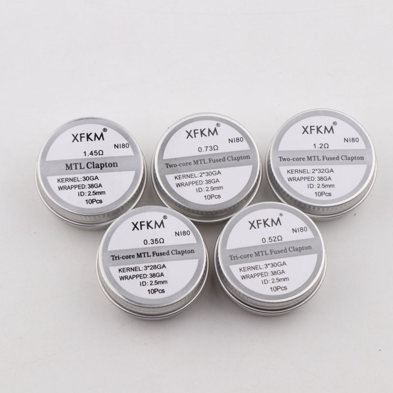 NEW XFKM 10PCS/box NI80/A1/SS3 - đánh giá và giá Clapton Wire Pre Built