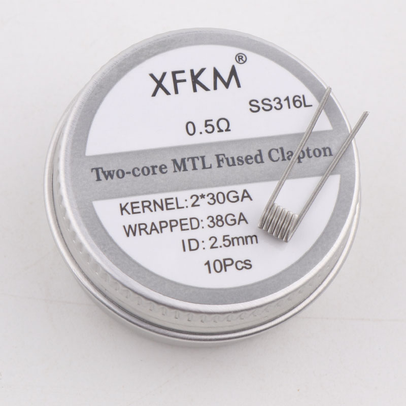 NEW XFKM 10PCS/box NI80/A1/SS3 - đánh giá và giá Clapton Wire Pre Built