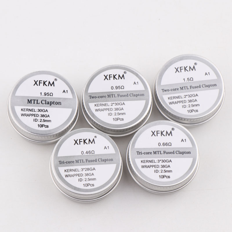 NEW XFKM 10PCS/box NI80/A1/SS3 - đánh giá và giá Clapton Wire Pre Built