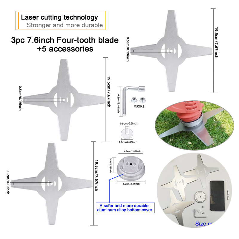 3Pc 7.6-Inch Four-Tooth Lawn M - đánh giá và giá Dry Herb Vaping Accessories